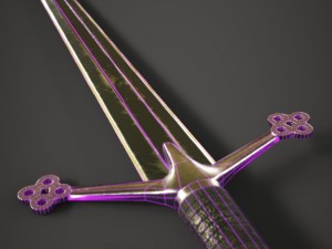 claymore sword Model 3D