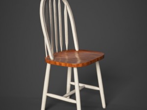 wood chair polished 3D Модель