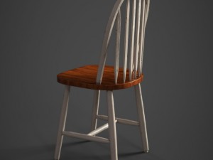 wood chair polished 3D Модель