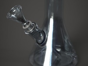 glass bong Modèle 3D