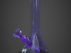 glass bong Modèle 3D