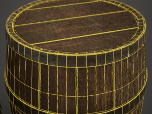 wooden barrel 3D Model