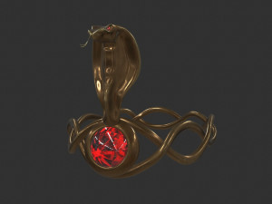 wear-011 snake crown 3D 모델