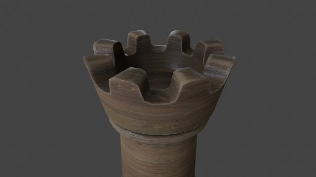 ches-024 rook 3D Model .c4d .max .obj .3ds .fbx .stl .blend 