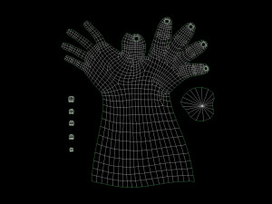 hand-006 rigged hand 3D Model