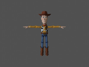 wudy-007 rigged woody Modello 3D