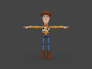 wudy-007 rigged woody Modello 3D