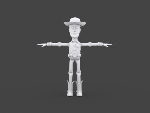 wudy-007 rigged woody Modello 3D