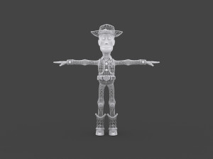 wudy-007 rigged woody Modello 3D