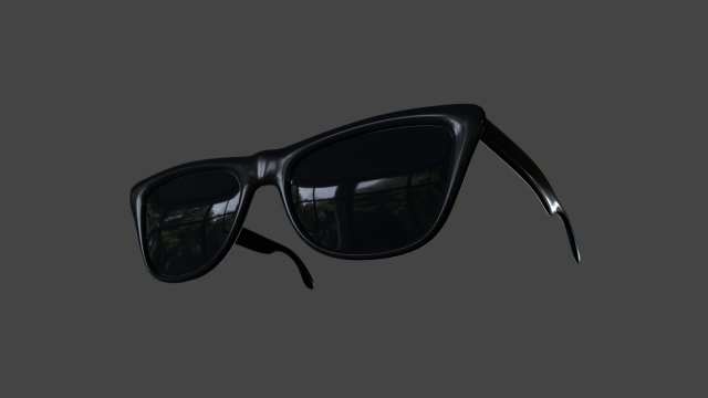 glss-001 sunglasses 3D Model .c4d .max .obj .3ds .fbx .stl .blend 