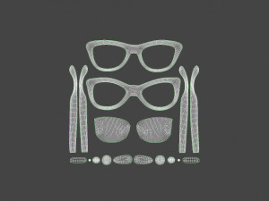 glss-001 sunglasses 3D Model