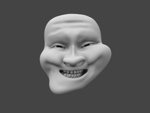 TROL-001 Troll Face Modello 3D