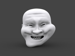 TROL-001 Troll Face Modello 3D