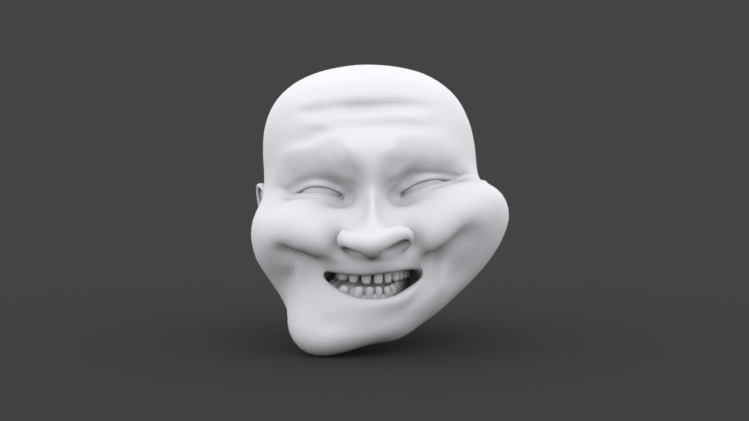 TROLL FACE MEME 3D model