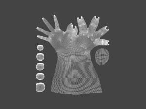 TSHR-001 Rigged right hand Modelo 3D