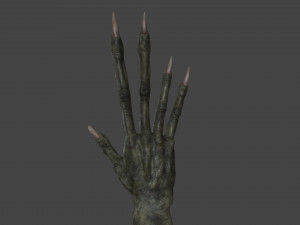 TSHR-002 Rigged right hand 3D मॉडल