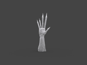 TSHR-002 Rigged right hand 3D मॉडल