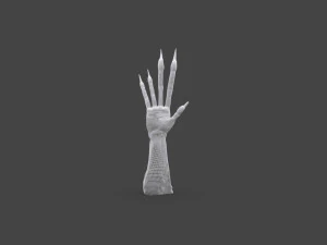 TSHR-002 Rigged right hand 3D Model
