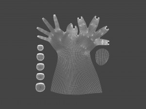 TSHR-002 Rigged right hand 3D मॉडल