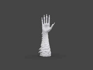 TSHR-003 Rigged right hand 3D Model