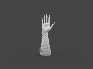 TSHR-003 Rigged right hand Modelo 3D
