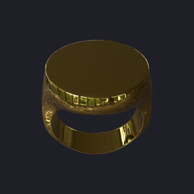 RING-001 3D Модель .c4d .max .obj .3ds .fbx .stl .blend 