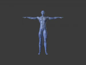 AVTR-001 Rigged Avatar 3D Model