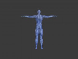 AVTR-001 Rigged Avatar 3D Model