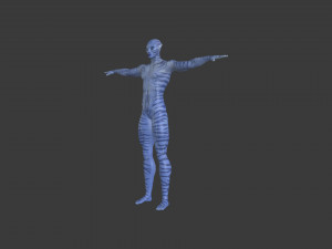 AVTR-001 Rigged Avatar 3D Model
