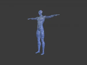 AVTR-001 Rigged Avatar 3D Model