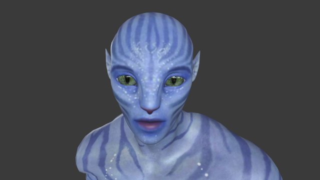 AVTR-002 Avatar Idle Animation 3D Модель .c4d .max .obj .3ds .fbx .stl .blend 