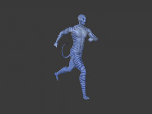 AVTR-004 Avatar Running Animation 3D Model