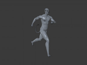 AVTR-004 Avatar Running Animation Model 3D