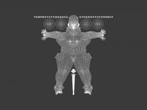 AVTR-004 Avatar Running Animation 3D Model