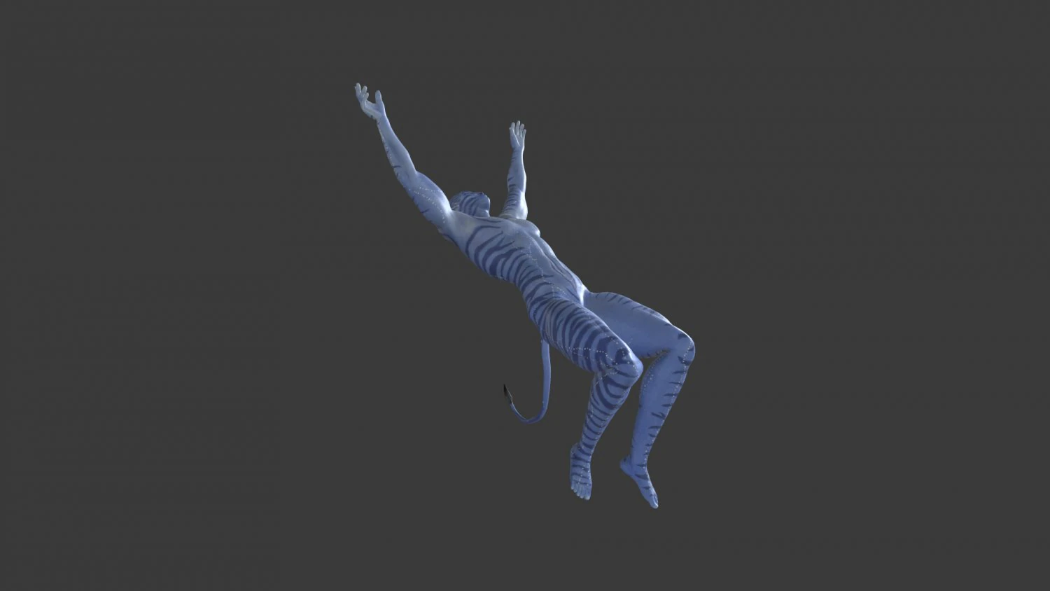 AVTR-005 Avatar Backflip Animation 3D Model .c4d .max .obj .3ds .fbx .stl .blend 