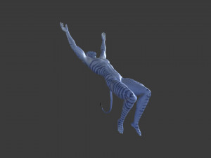 AVTR-005 Avatar Backflip Animation 3D Model