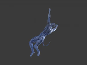AVTR-005 Avatar Backflip Animation 3D Model