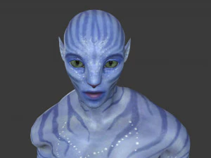 AVTR-005 Avatar Backflip Animation 3D Model