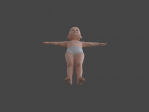 BABY-001 Rigged Baby Modelo 3D