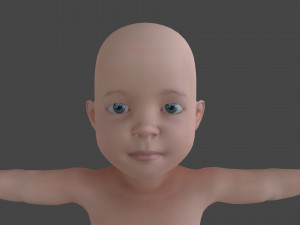 BABY-001 Rigged Baby Modelo 3D