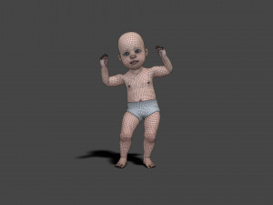 BABY-003 Dancing Animation Modelo 3D