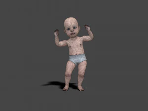 BABY-003 Dancing Animation 3D Model