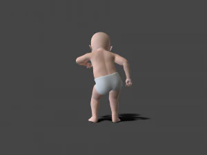 BABY-003 Dancing Animation 3D Model