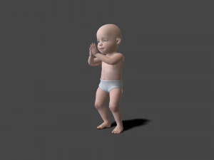 BABY-003 Dancing Animation 3D Model