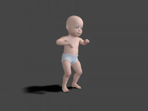 BABY-003 Dancing Animation 3D Model