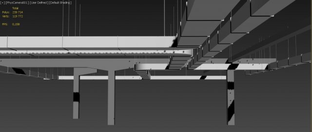 ventilation and columns 3D 模型 .c4d .max .obj .3ds .fbx .stl .blend 