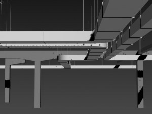 ventilation and columns 3D Model