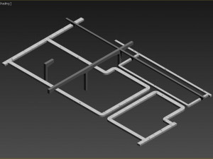 ventilation and columns 3D 模型