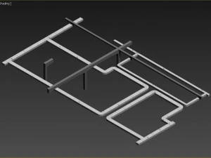 ventilation and columns 3D Model