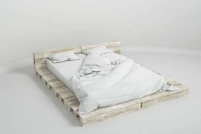 cama de paleta Modelo 3D .c4d .max .obj .3ds .fbx .stl .blend